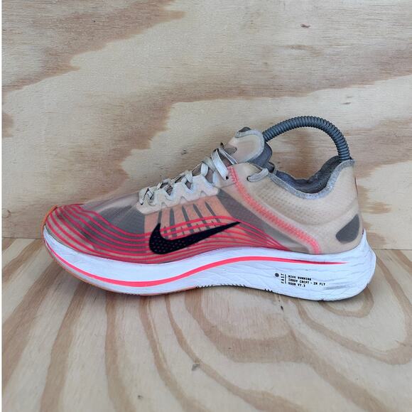 Nike - Zoom Fly SP - Running Shoes - Red/Gray - Women's - 9 - AJ8229-600 - Picture 4 of 9